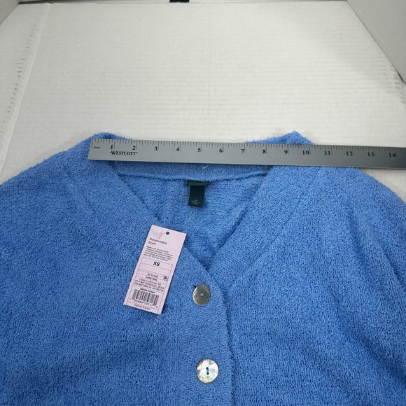 2 Piece Wild Fable Women's XS Blue Crop Sweater And Peach Ribbed T-Shirt New - Picture 7 of 16